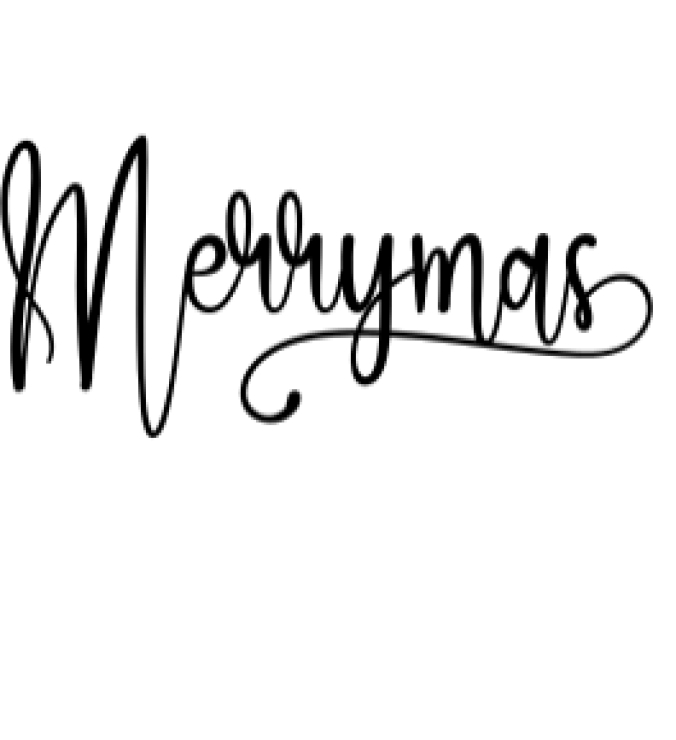 Merrymas Font Preview