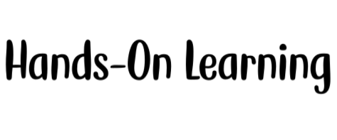 Hands on Learning Font Preview