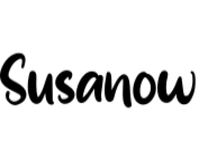 Susanow Font Preview