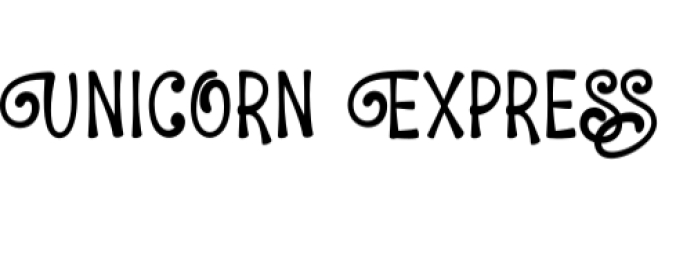 Unicorn Express Font Preview