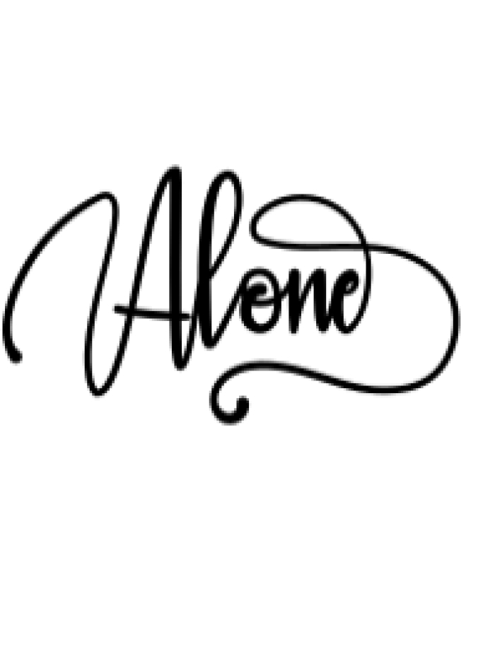 Alone Font Preview