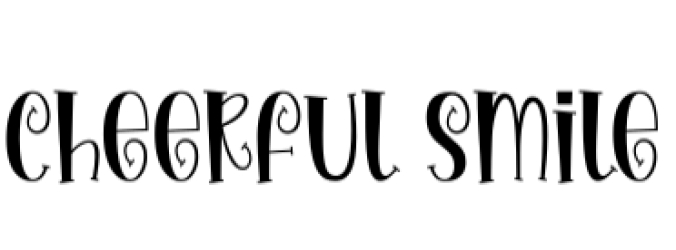 Cheerful Smile Font Preview