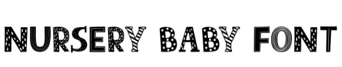 Nursery Baby Font Preview