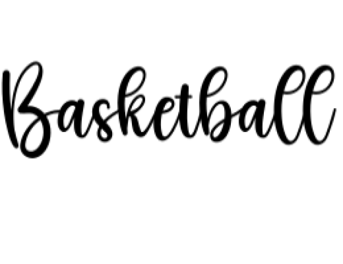 Basketball Font Preview