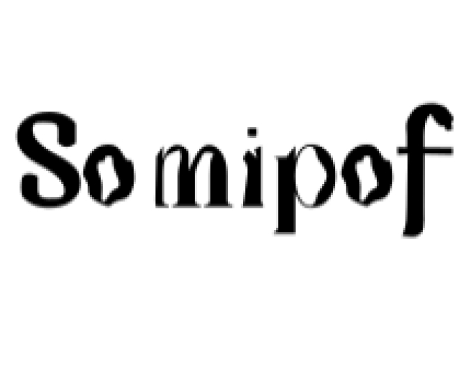 Somipof Font Preview