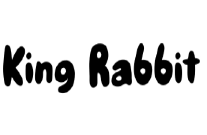 King Rabbit Font Preview
