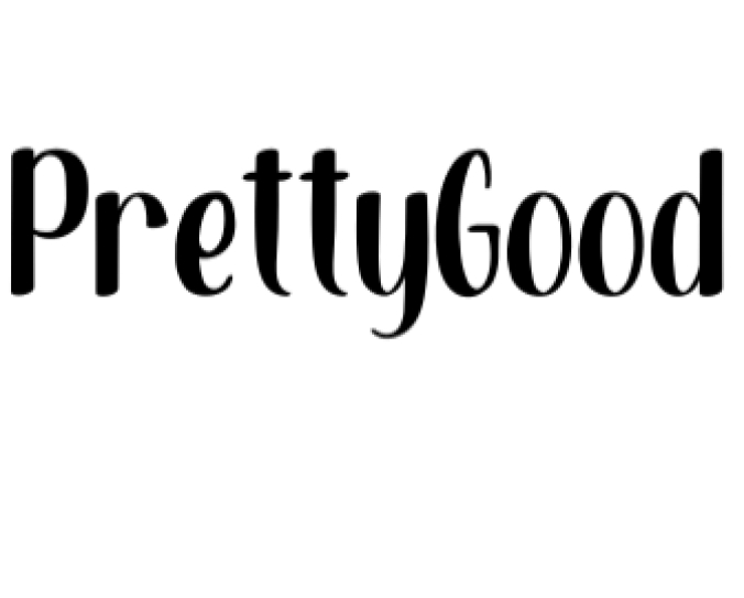 Pretty Good Font Preview