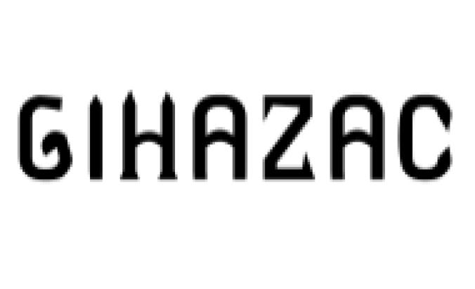 Gihazac Font Preview