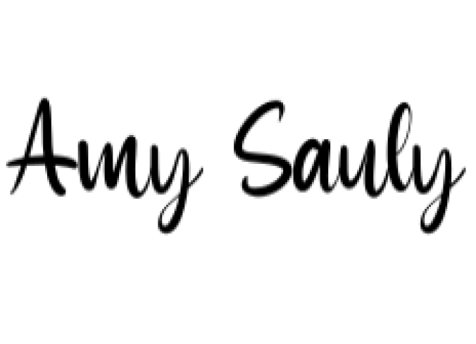 Amy Sauly Font Preview