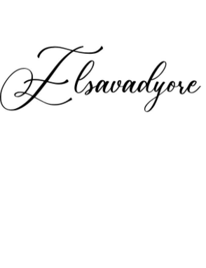 Elsavadyore Font Preview
