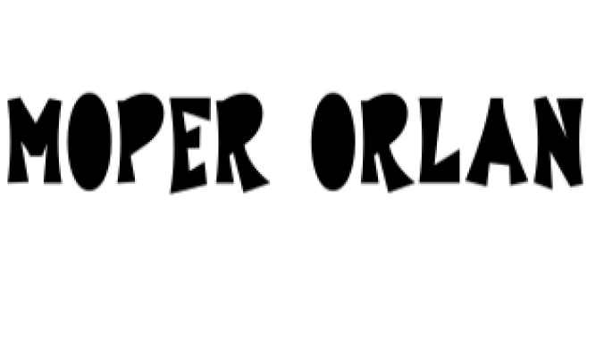 Moper Orlan Font Preview