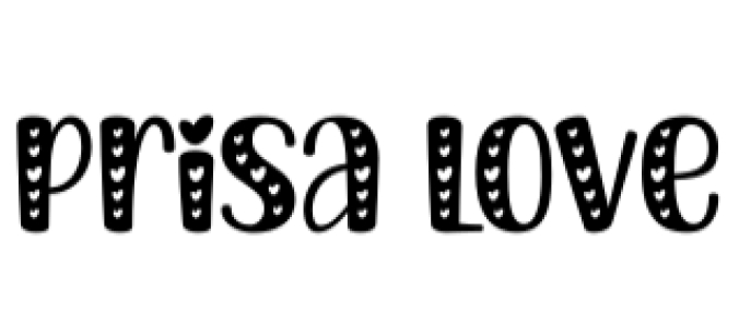 Prisa Love Font Preview