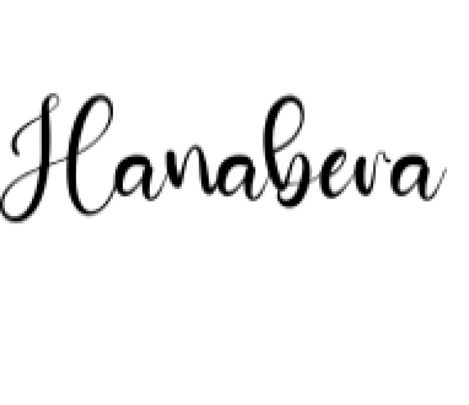 Hanabera Font Preview