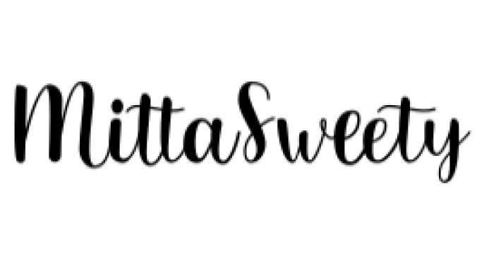 Mitta Sweety Font Preview
