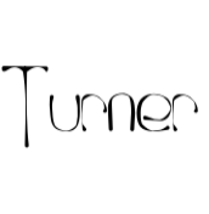 Turner Font Preview