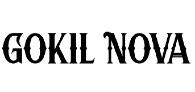 Gokil Nova Font Preview