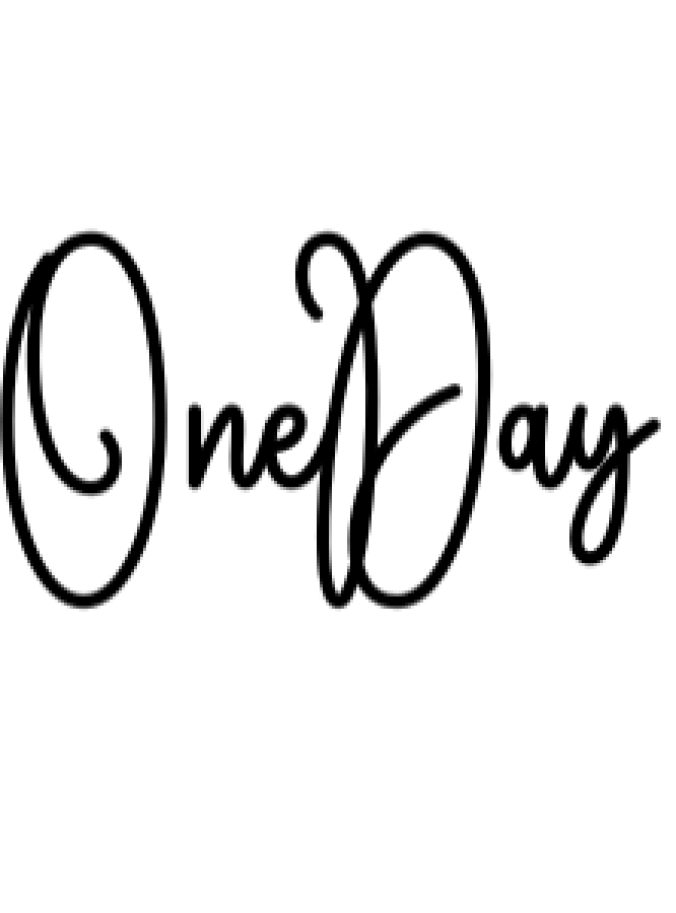 One Day Font Preview