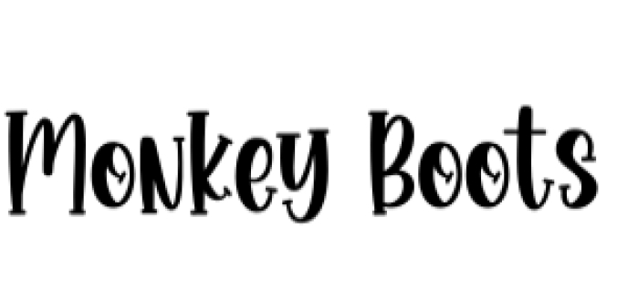 Monkey Boots Font Preview