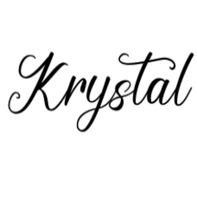 Krystal Font Preview