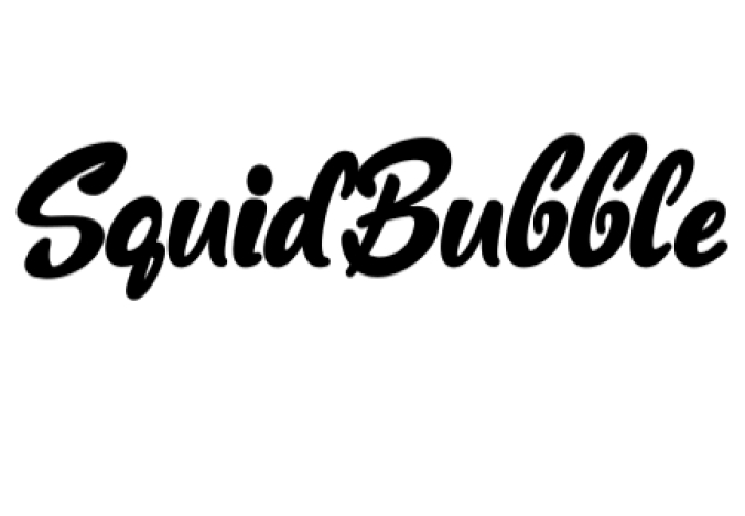 Squid Bubble Font Preview