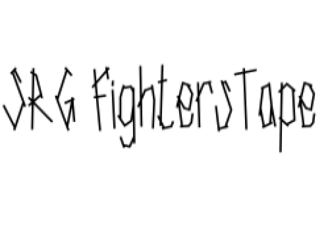Fighter's Tape Font Preview