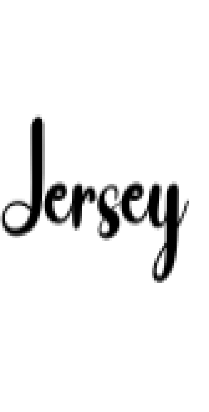 Jersey Font Preview