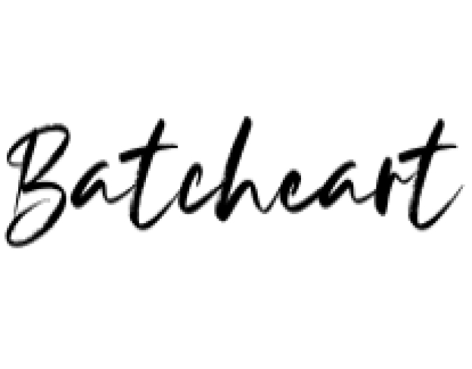 Batcheart Font Preview