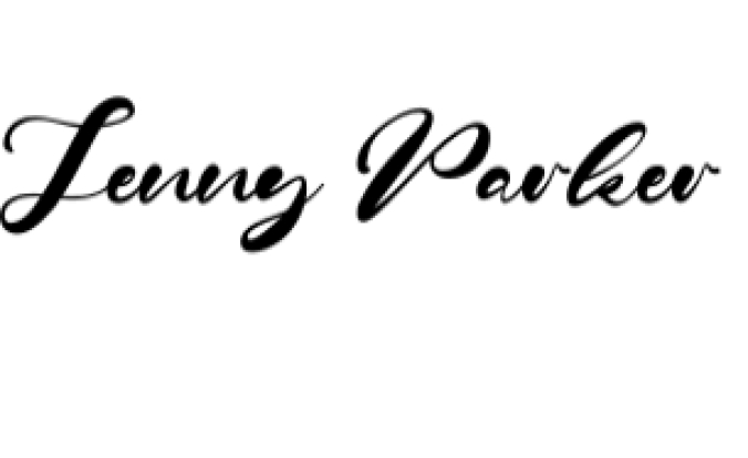 Jenny Parker Font Preview