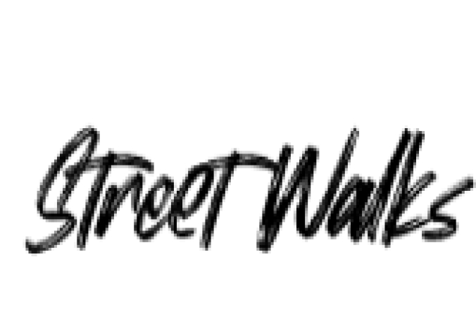 Street Walks Font Preview