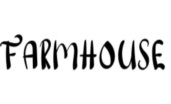 Farmhouse Font Preview