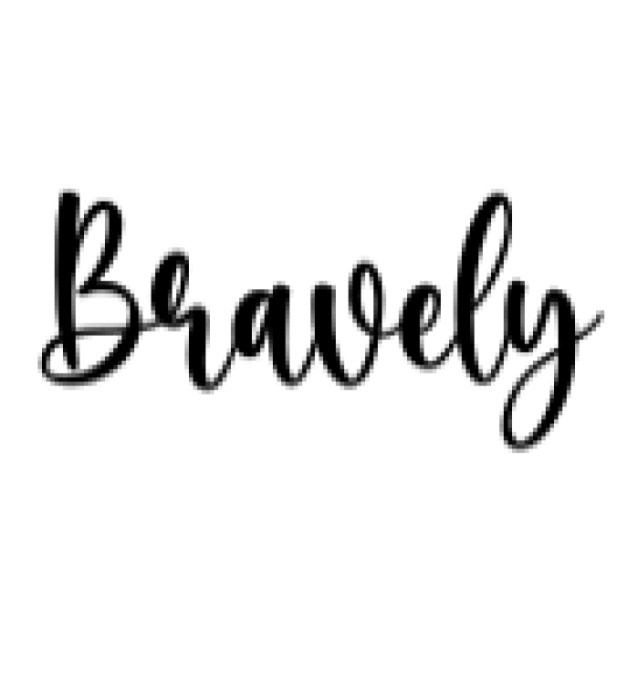 Be You Bravely Font Preview