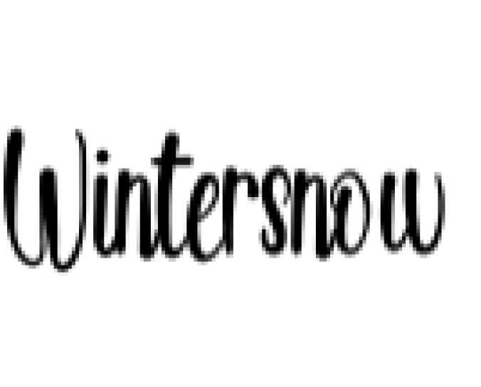 Wintersnow Font Preview