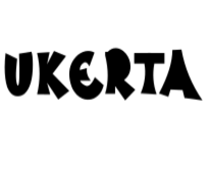 Ukerta Font Preview