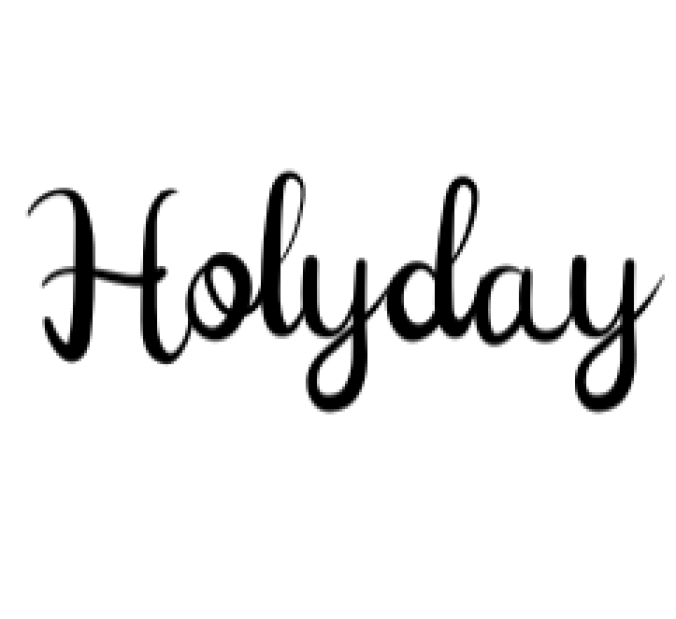 Holyday Font Preview