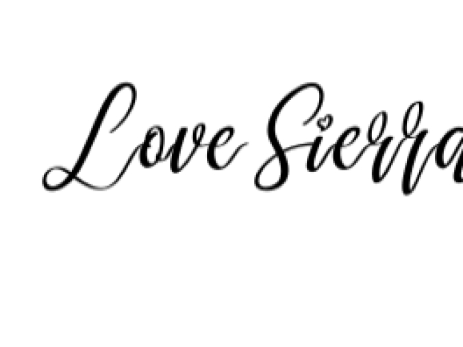 Love Sierra Font Preview