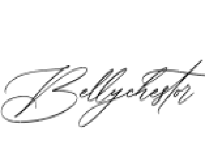 Bellychestor Font Preview