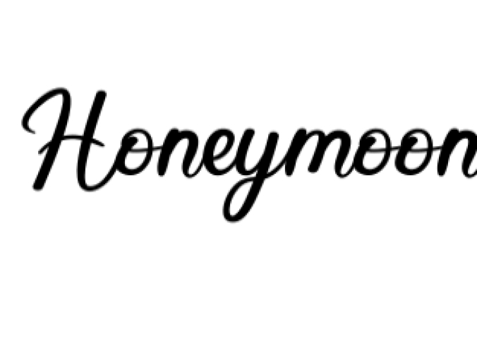 Honeymoon Font Preview