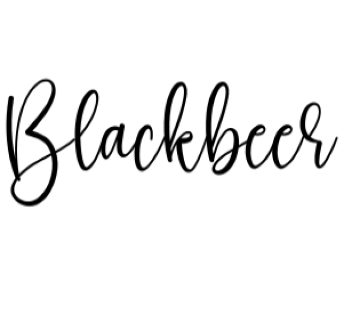 Blackbeer Font Preview