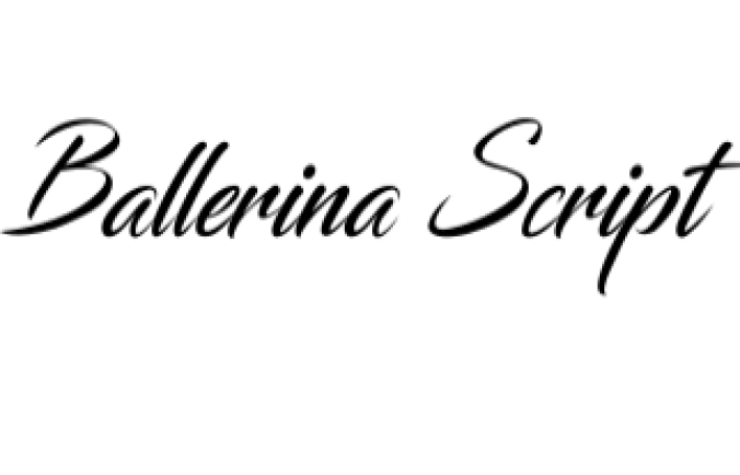 Ballerina Script Font Preview