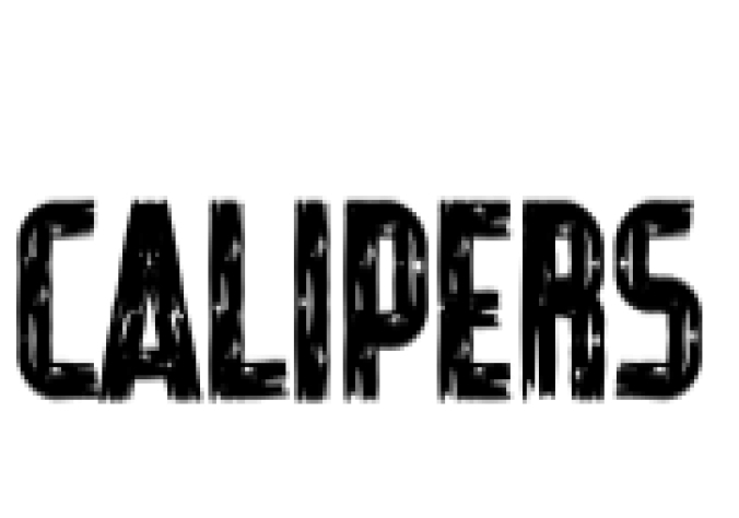Calipers Font Preview
