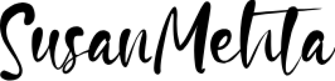 Susan Mehta Font Preview