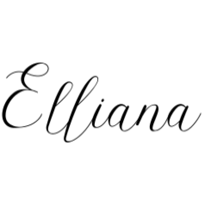 Elliana Font Preview
