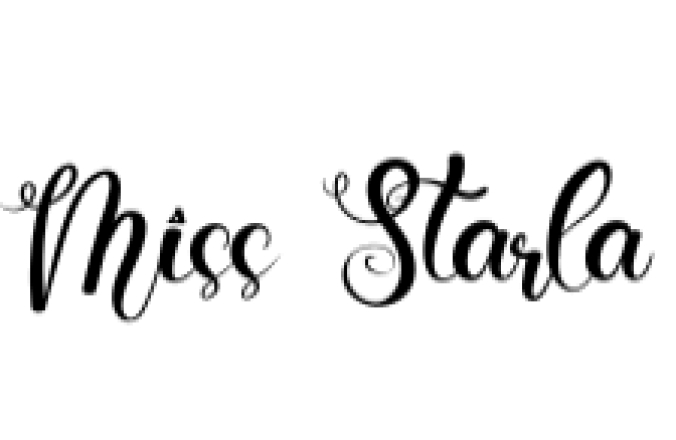 Miss Starla Font Preview