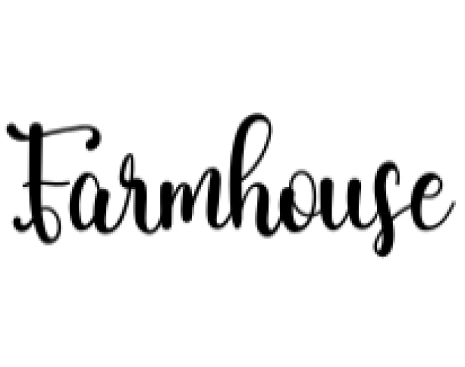 Farmhouse Font Preview