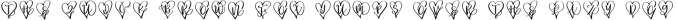 Valentines Monogram Font Preview