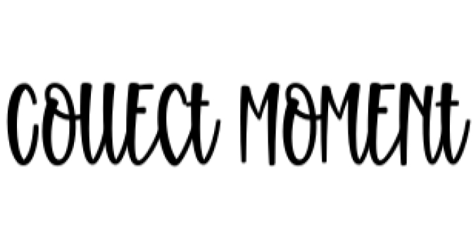 Collect Moment Font Preview