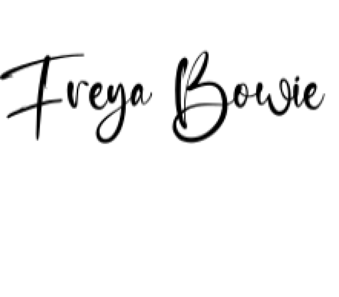 Freya Bowie Font Preview