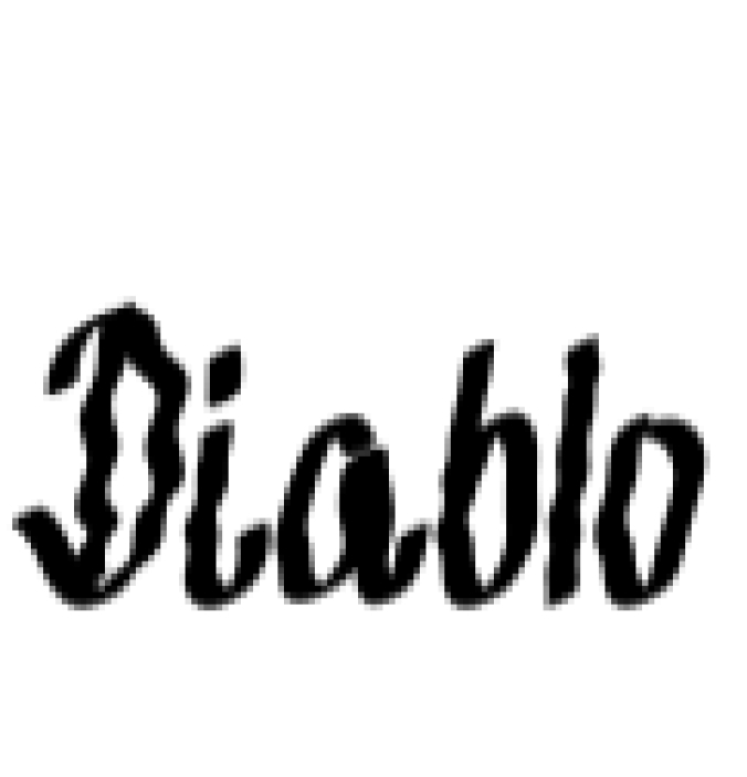 Diablo Font Preview