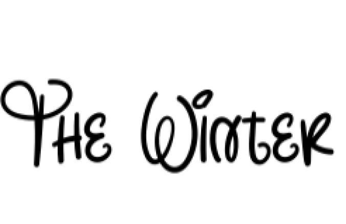 The Winter Font Preview