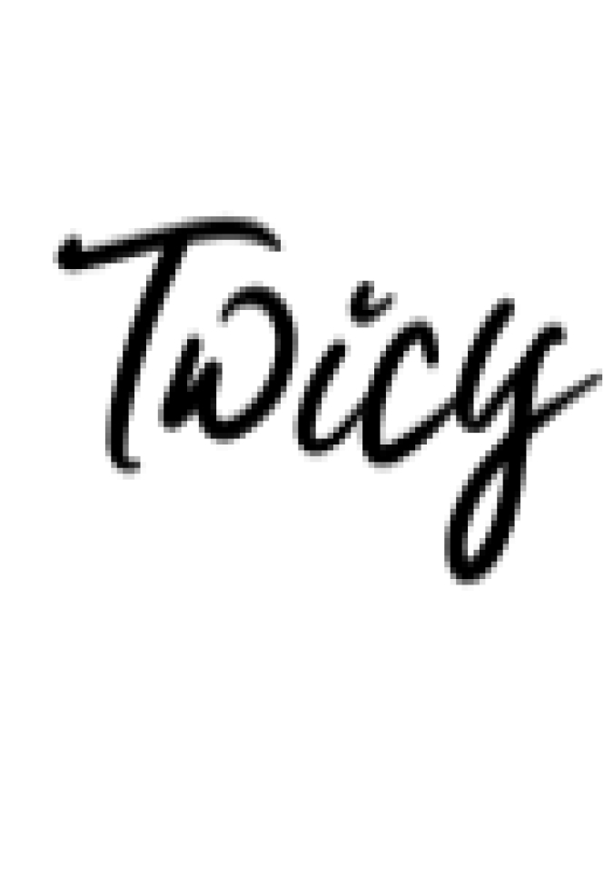 Twicy Font Preview